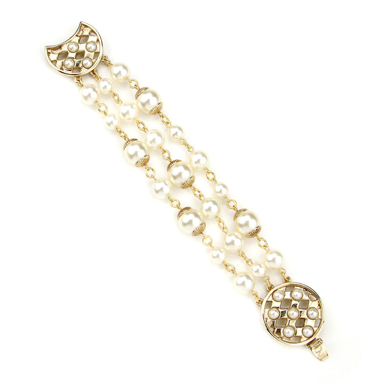 Lattice Pearls Bracelet