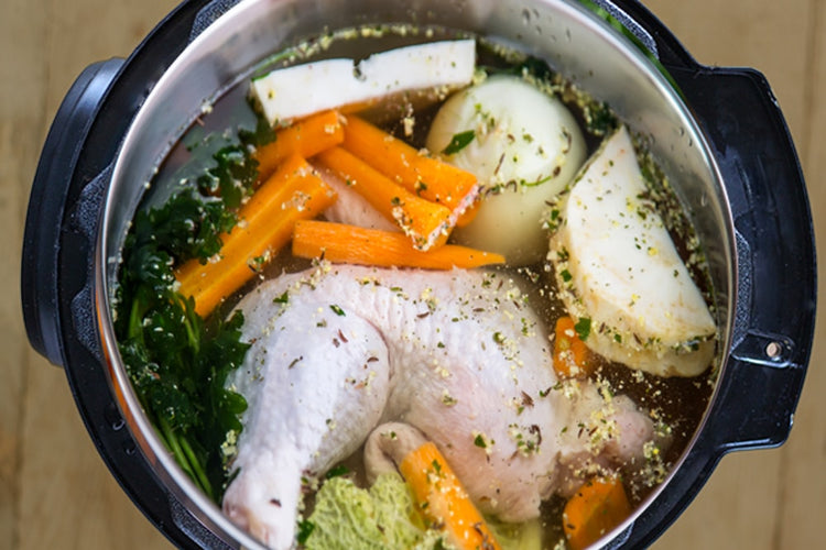 Classic Chicken Bone Broth | Instant Pot Recipe | Dr. Kellyann