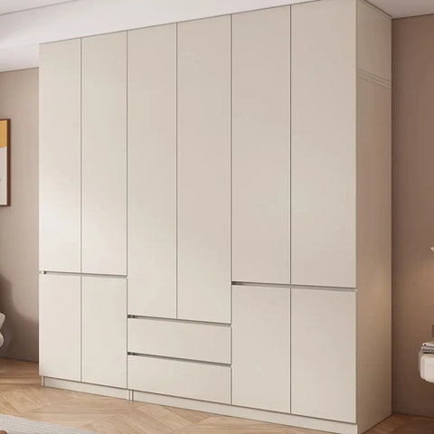 Aesthetic full-size wooden wardrobe