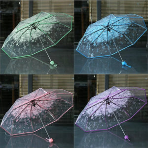 Romantic Transparent Flower Umbrella - Essentials4real