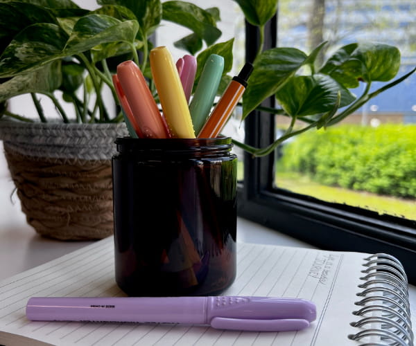 create your own pen pot desk tidy