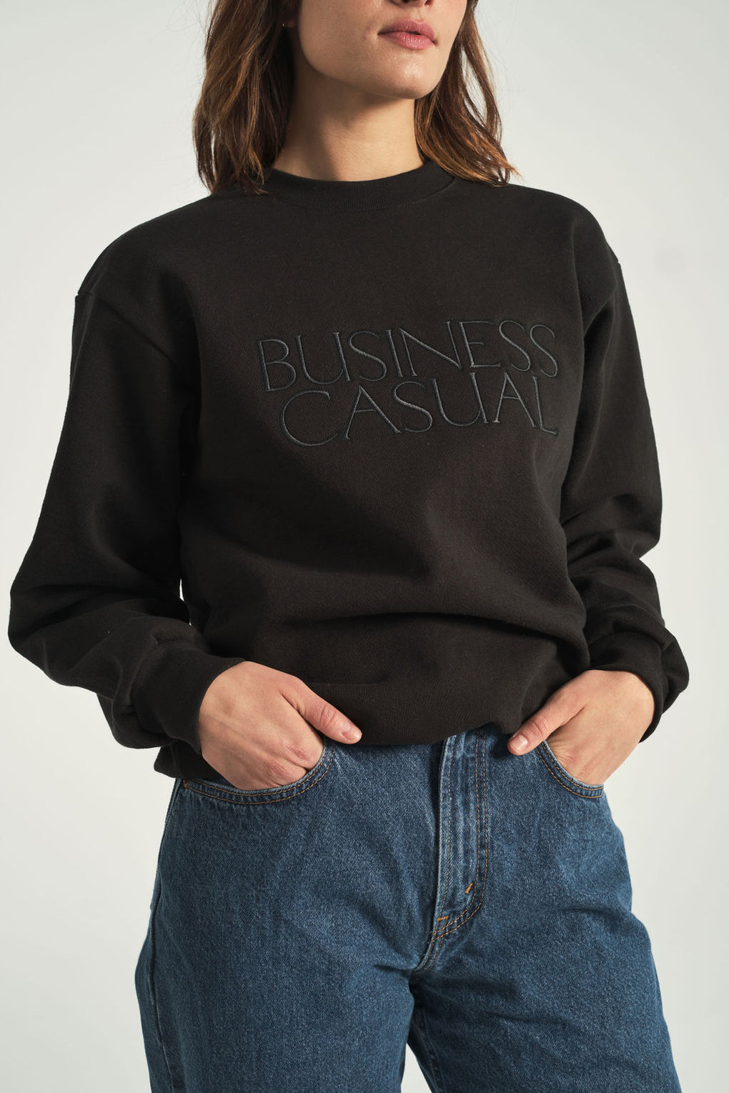 sweatshirt business casual