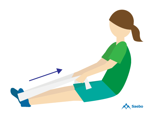 Towel stretch - drop foot recovery exercise 