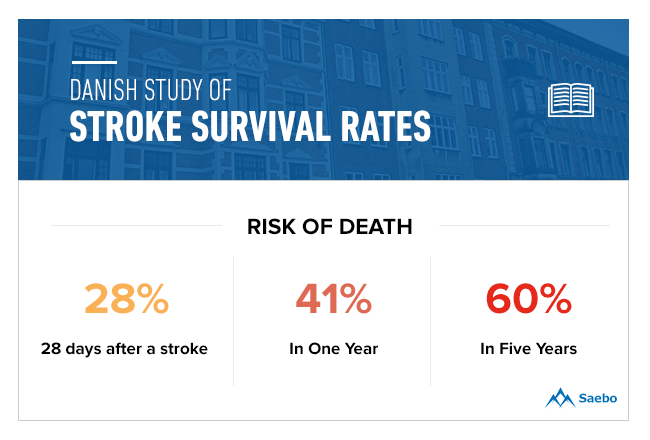 Risk of Death After Stroke, Danish Study of Stroke Survival Rates