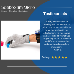 SaeboStim Micro Testimonial - Electrical Stimulation for combatting numbness after stroke