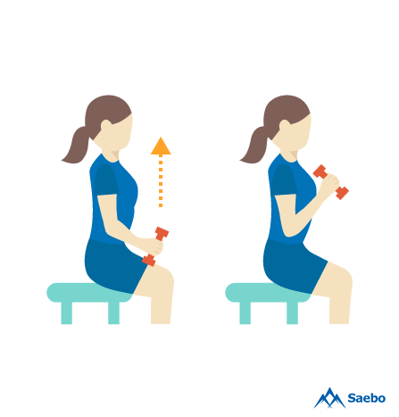 Exercise #6 Elbow Weight Training - Arm & Elbow Exercises for Stroke Recovery Survivors & Patients at Home