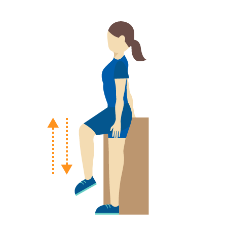 Basic Leg Exercise 2, Supported Knee Raises for Stroke Survivor Recovery 