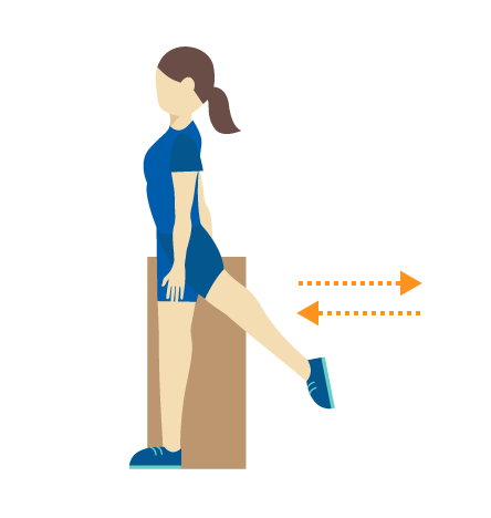 Exercise 3: Advanced Leg Exercise, Supported Reverse Leg Swing Leg Exercises for Stroke Survivor Recovery 
