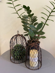 Rusty bird cage domes, buy now at Vivre, Nelson, NZ