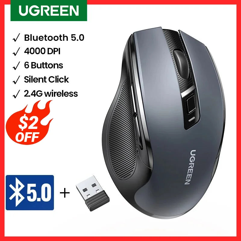 UGREEN 5.0 Wireless Bluetooth Mouse
