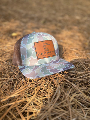 Camo Trucker Hat- Duck Hunting - Droppin Johnnys