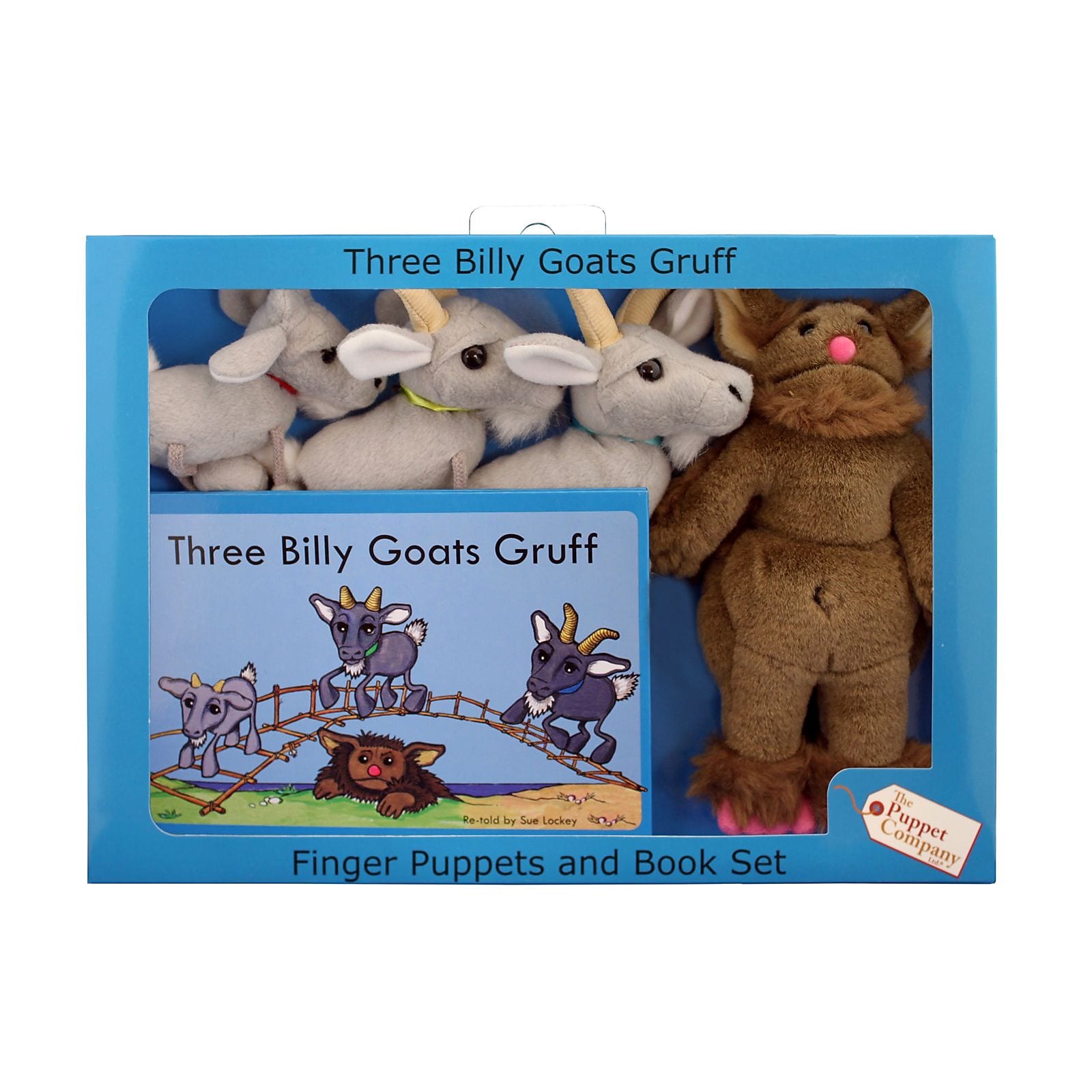 The Puppet Company, Traditional Story Sets Three Billy Goats Gruff, 13.5" x 9.5", 5/set