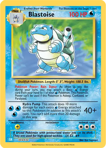 Pokemon Base Set Blastoise