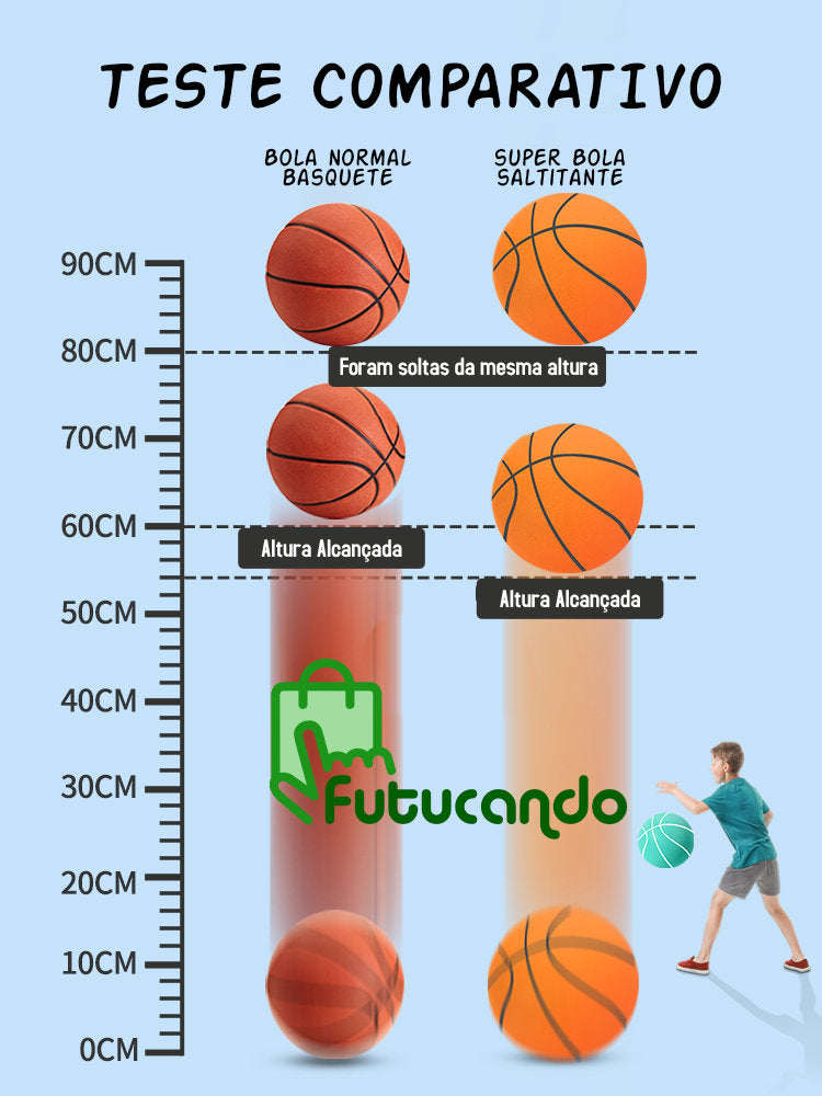 Bola de Basquete Feito em Espuma SUPER SILÊNCIOSA E SALTITANTES