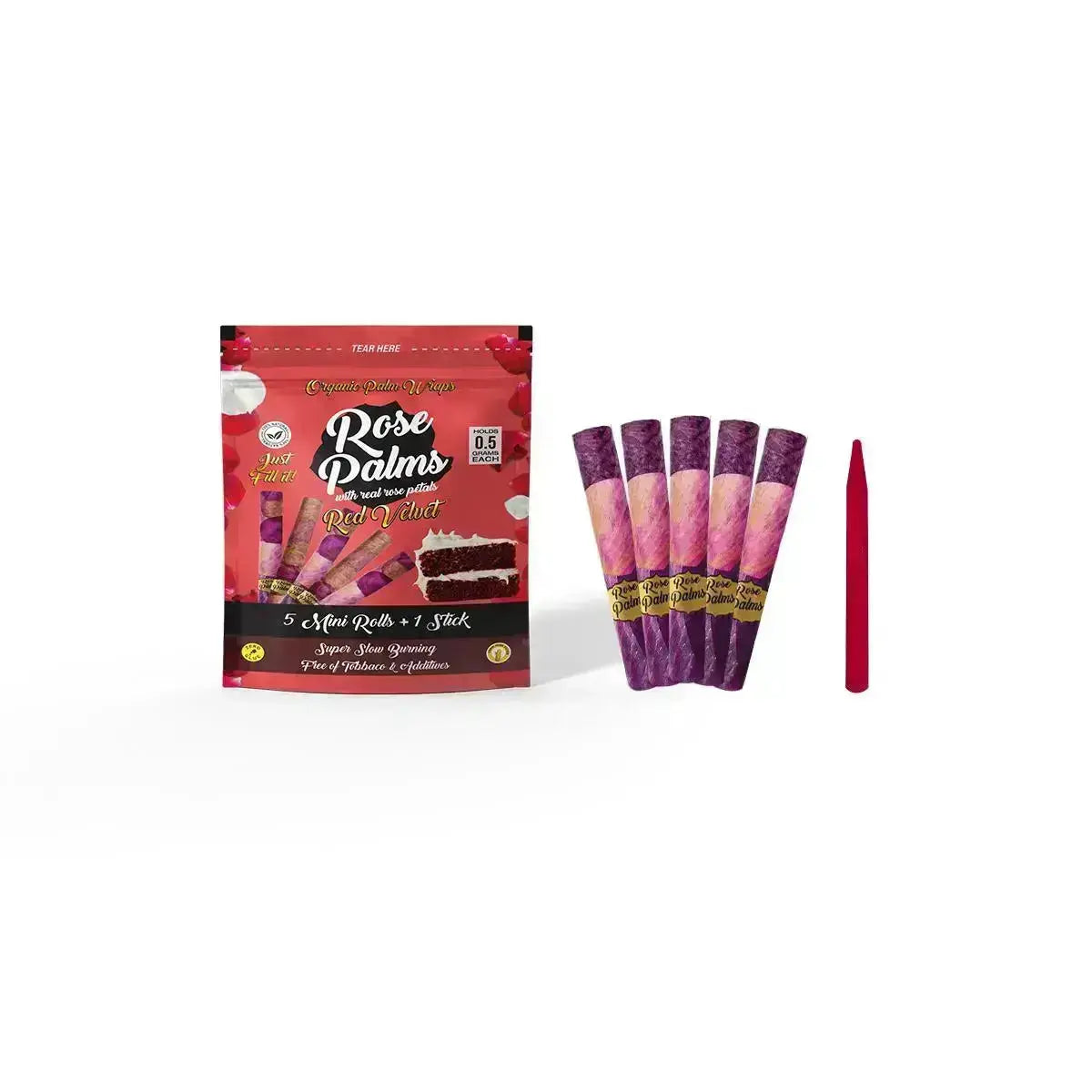 MINI Rose Palms - Gummy Bear - Real Rose Petal Flavoured Pre-Rolls