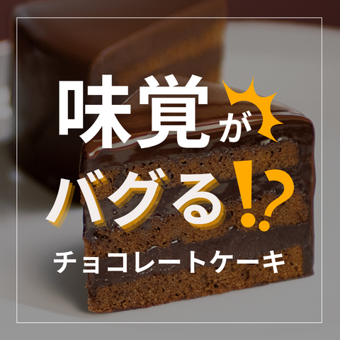 味覚がバグる⁉チョコレートケーキ