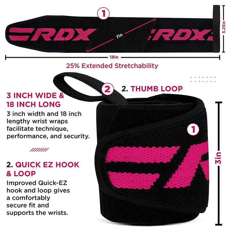 RDX W1 Weight Training Wrist Strap – RDX Sports