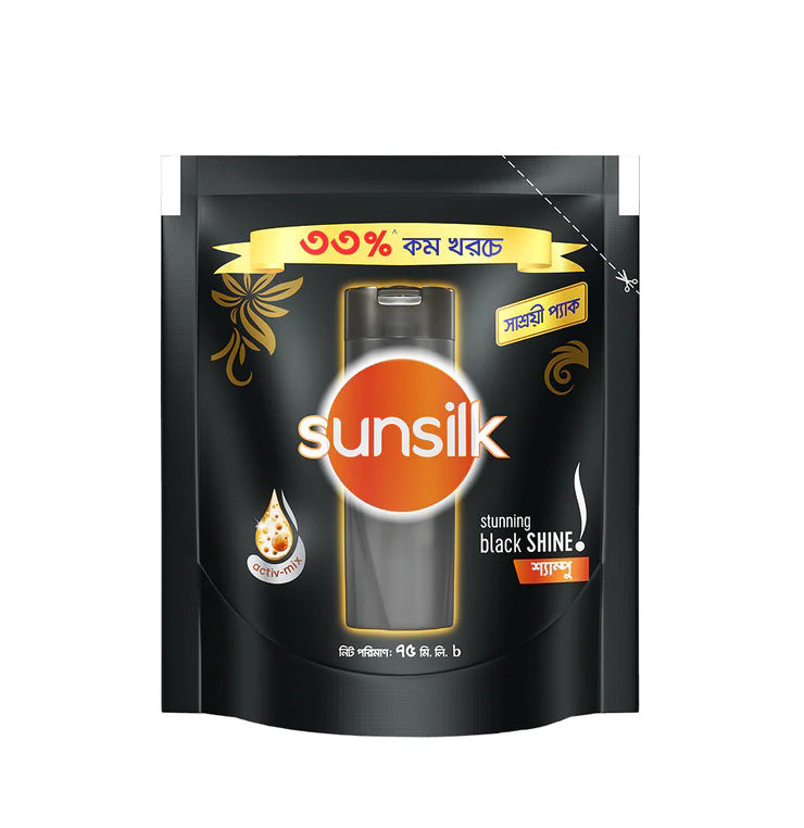 Buy Sunsilk Shampoo Stunning Black Shine Online at Best Price in