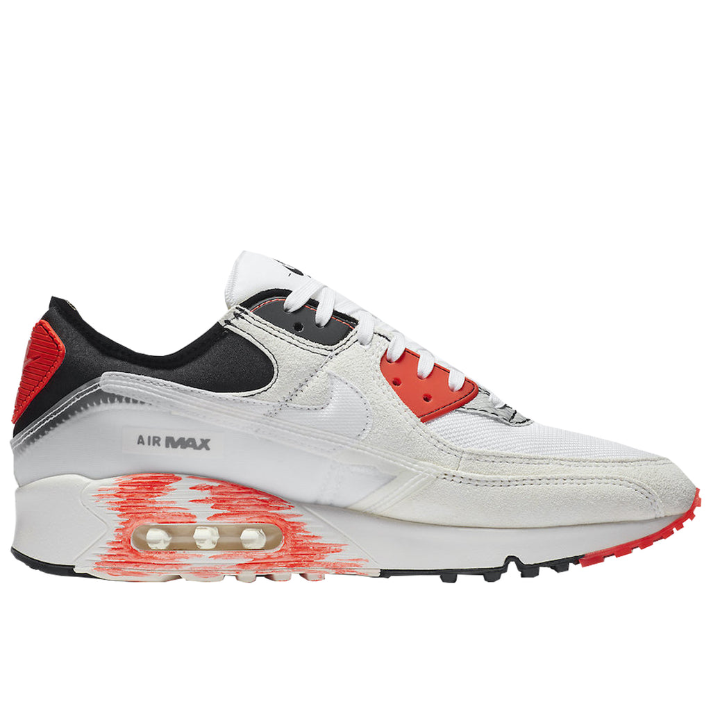 nike air max 90 premium bright crimson