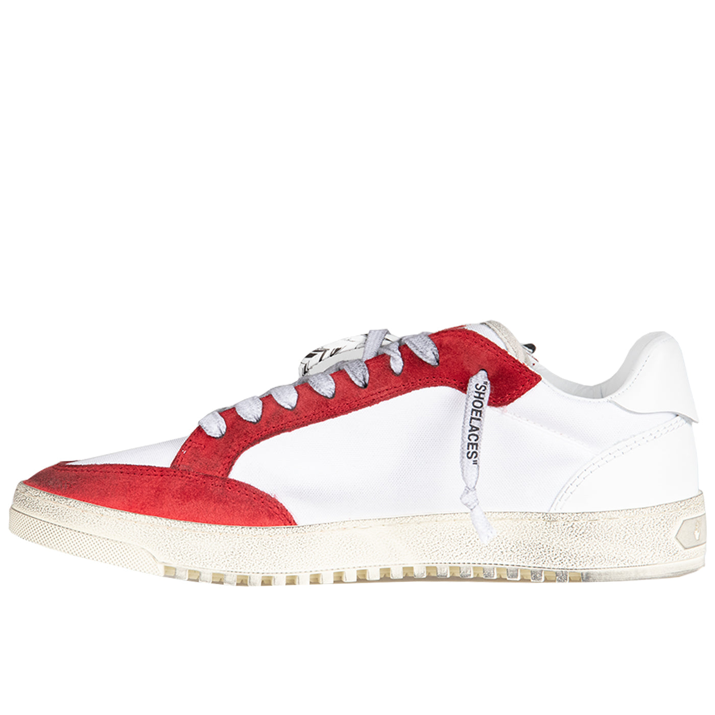 Off-White FW21 5.0 Sneakers, White/Red Vintage