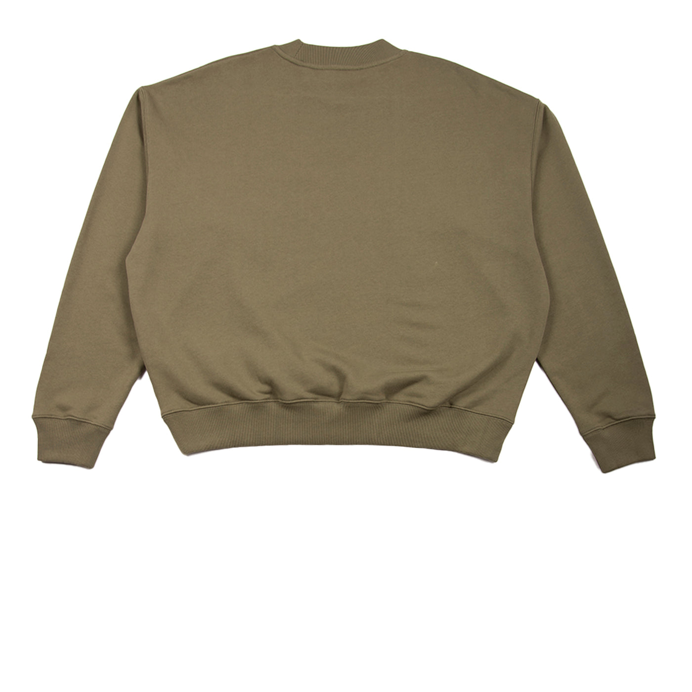 Off-White FW21 Slanted Logo Skate Crewneck, Green/Black