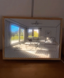Light and Shadow Luminous Painting GIF Ad