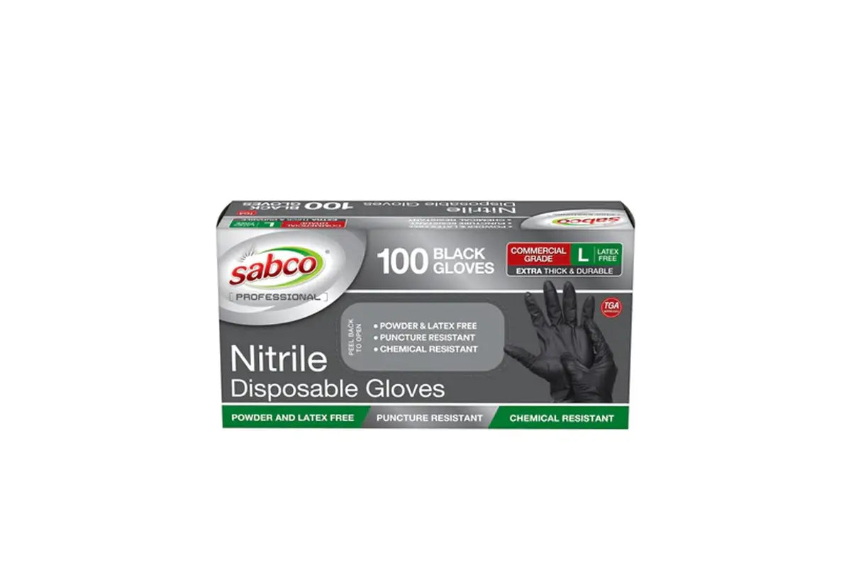 SABCO - BLACK NITRILE GLOVES - MTS Wholesale product image