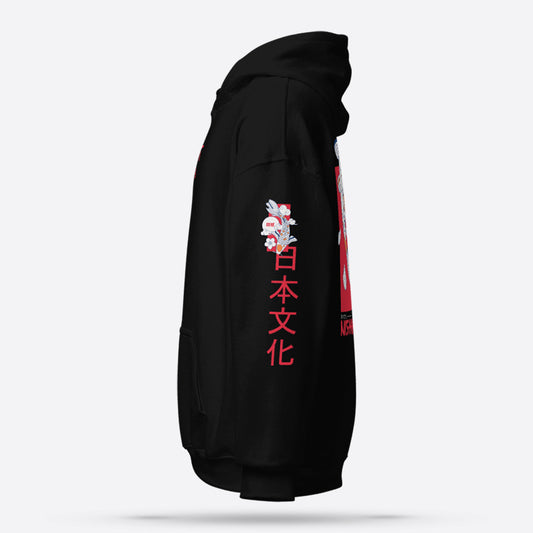 Nishikigoi Black Graphic Hoodie Premium