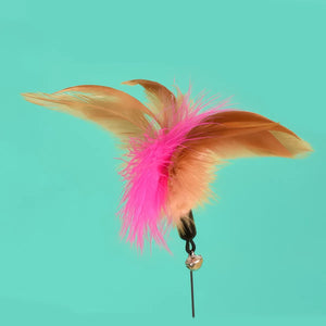 Interactive Feather Teaser Stick with Bell Collar for Cats - Fylvy