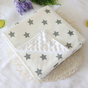 Baby Blankets New Thicken Double Layer Soft Coral Fleece Infant Swaddle Bebe Envelope Stroller Wrap Newborn Baby Bedding Blanket - Shop at Vidal Empire