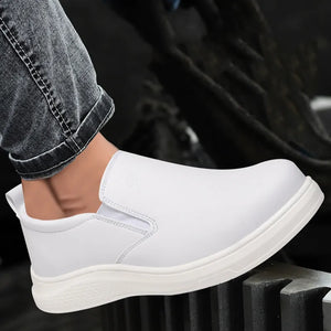 Anti-static Work Safety Shoes For Men Women Anti-smash Work Shoes Wear-resistant Lightweight Protective Shoes White Loafers - Shop at Vidal Empire