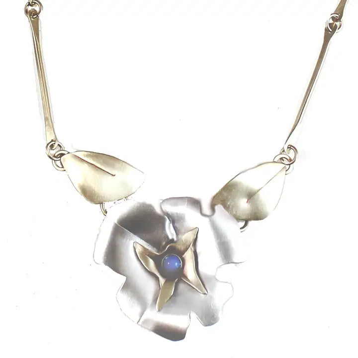 Blue Flower Necklace