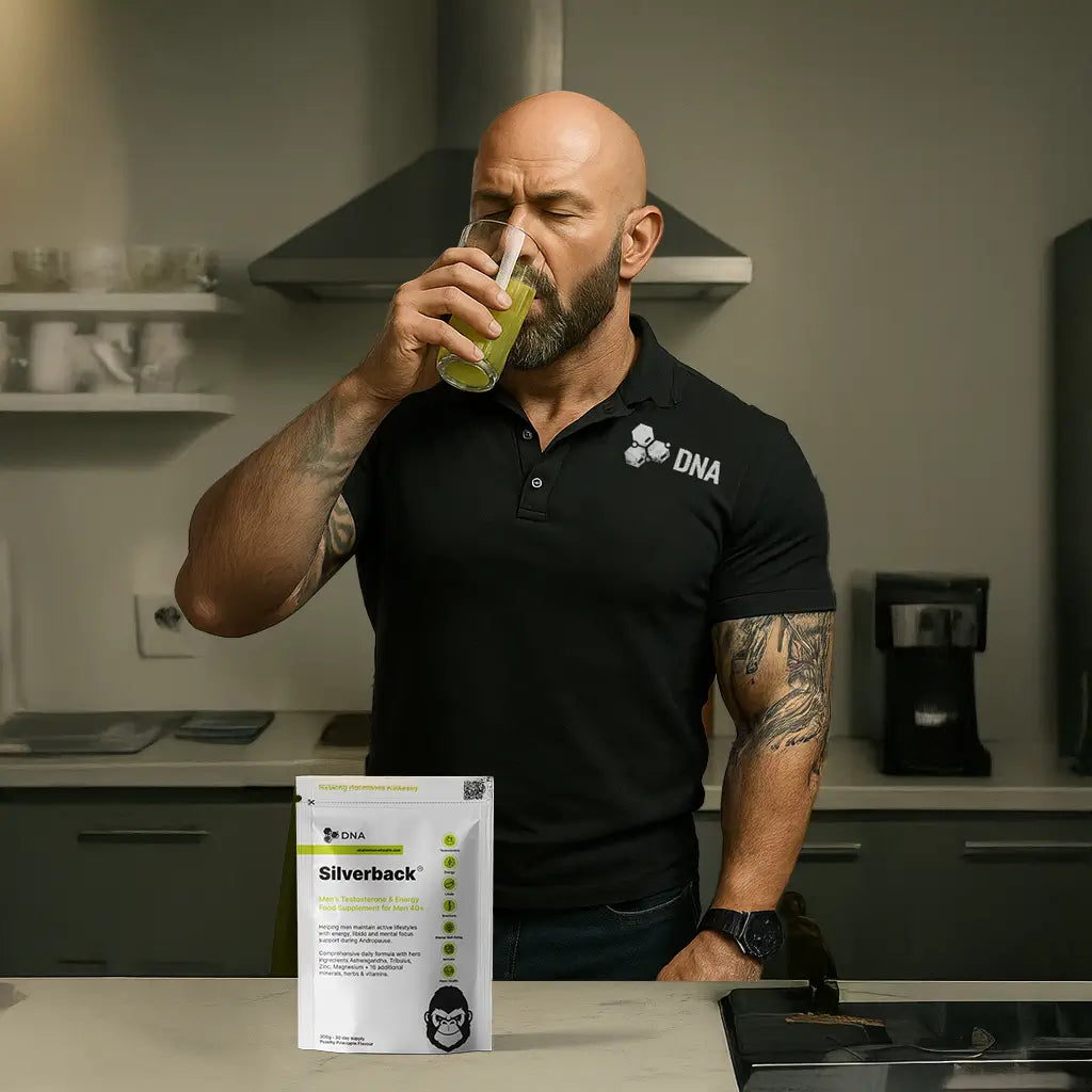 Silverback natural testosterone supplement supporting men’s mental and physical health