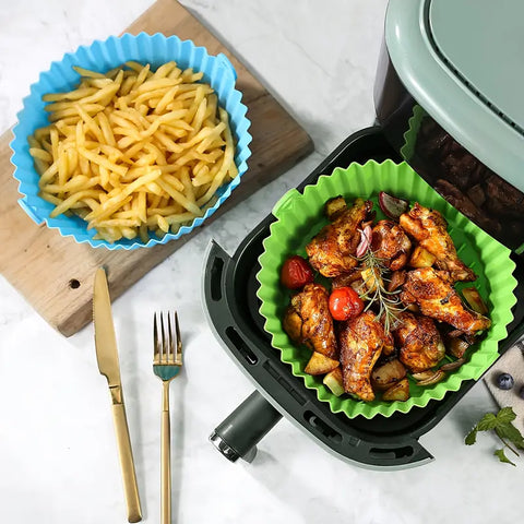 Cocina con estilo con nuestra Cesta de Silicona para el Air Fryer