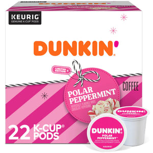 Dunkin Polar Peppermint Coffee K-cups - KupofK Coffee - Dunkin K-cups