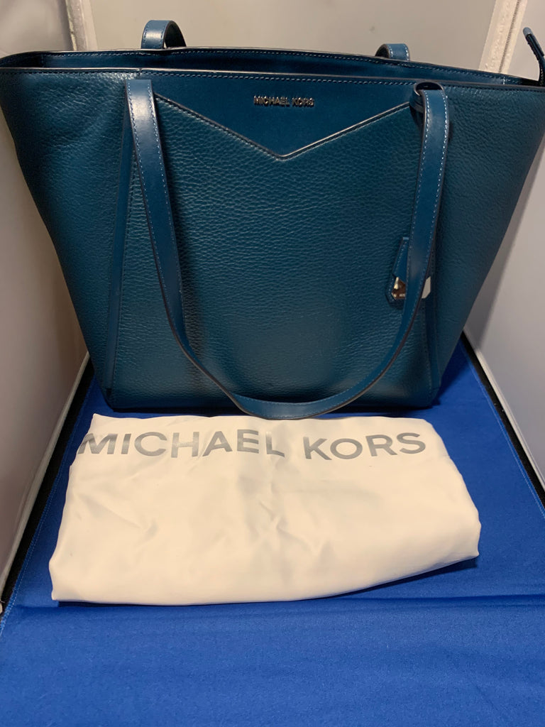 michael kors whitney large leather tote bag