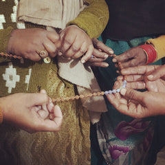 Traveling Mala Visits Widows of Vrindavan