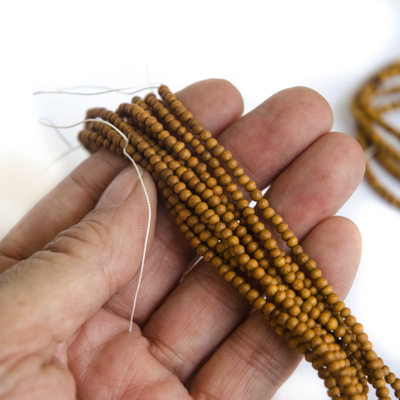 2.5mm Sandalwood Beads