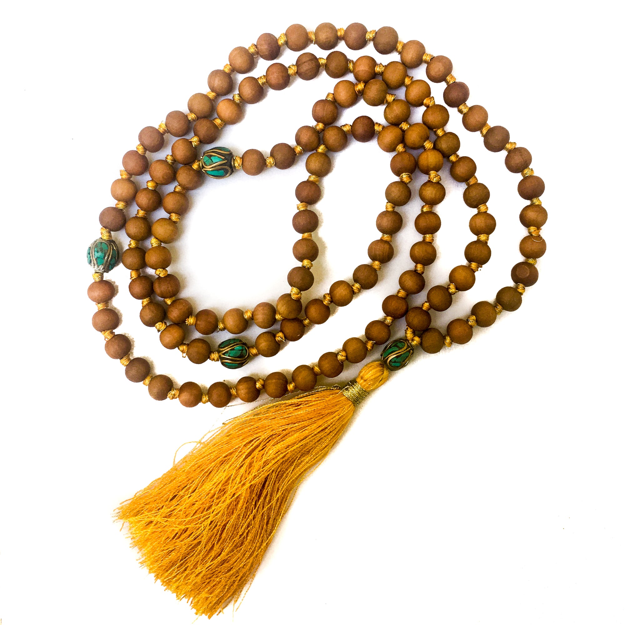 Moon & Stars Bodhi Seed Mala - Indiodyssey