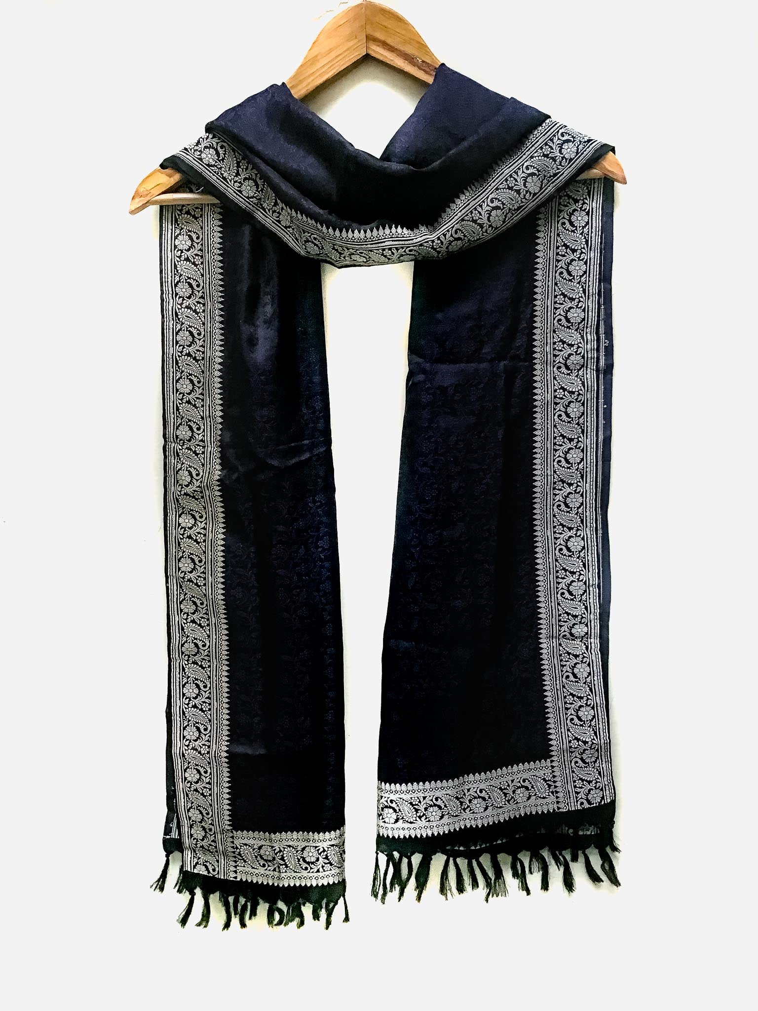 Handwoven Brocade Silk Scarf/Shawl India - Cultural Cloth Store