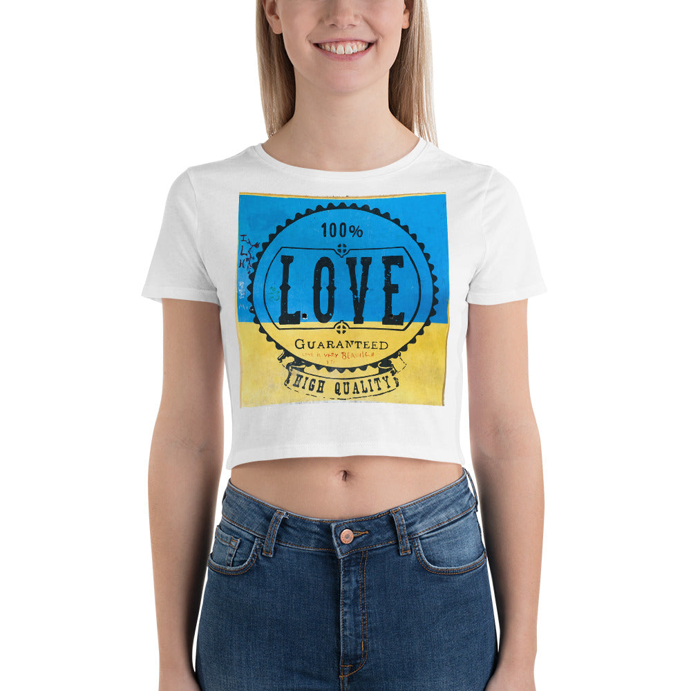 Love from Beatles Ashram Cathedral Graffiti Women鈥檚 Crop Tee