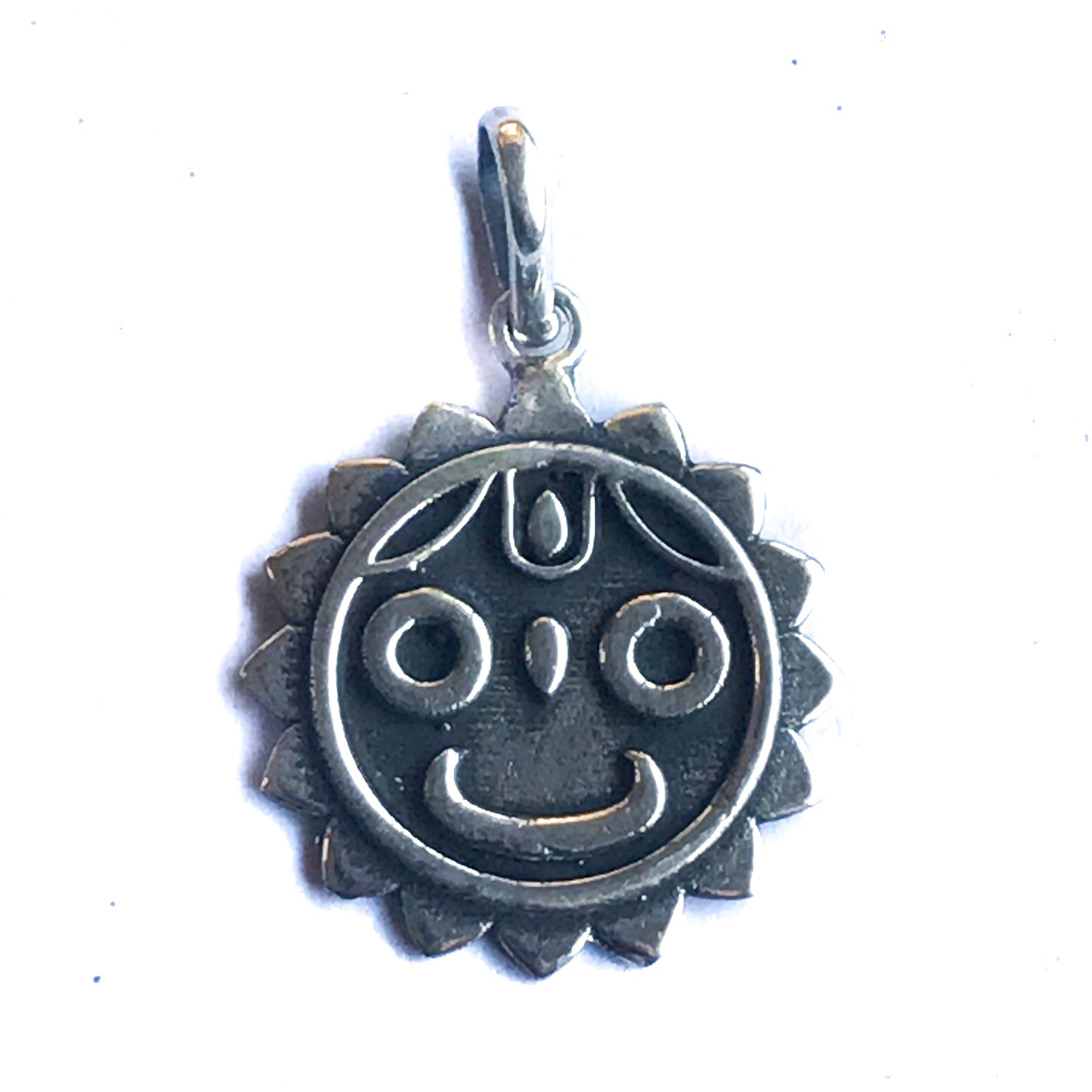 Sri Yantra, sterling silver pendant