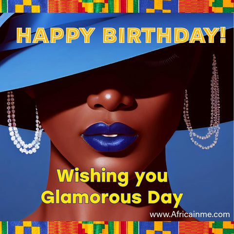 happy Birthday Black lady