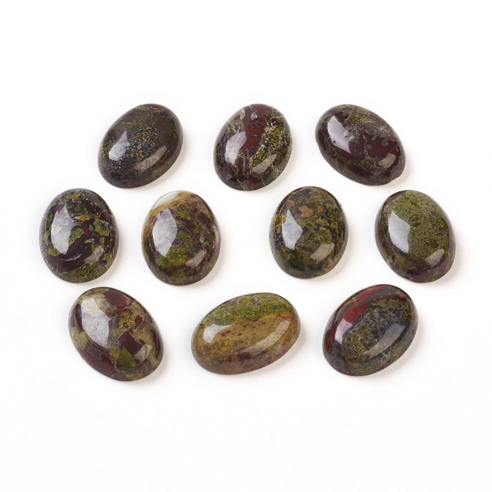 Cabochon Agate Dragons Blood Stone Oval 30 X 40mm Approx Mhai O Mhai Beads