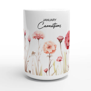 12 Birth Month Flowers · Customize It! Choose From Jan to Dec | Ceramic Mug (Medium)* - Gallery of Mugs