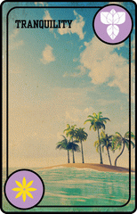 Tonic Tinctures Tranquility Archetype Card - Represents a calm and peaceful lifestyle
