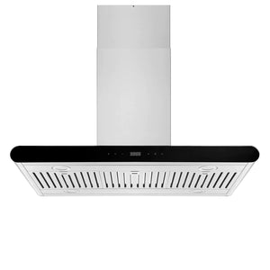 Empava- 36 in. 400 CFM Island Wall Mount Ducted Range Hood | EMPV-36RH10 - Pizza Oven USA