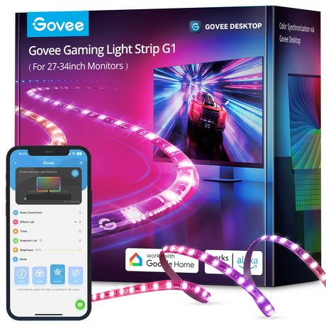 Govee RGB-LED-Streifen, 5 Meter lange Bluetooth-LED-Beleuchtung - Áruvarázs  Webáruház