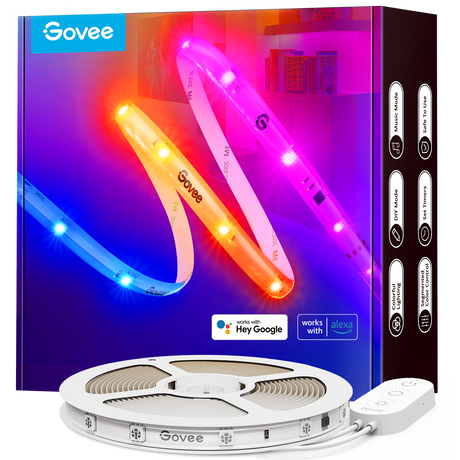 Govee RGB Smart Wi-Fi + Bluetooth LED Strip Lights (10m, H6110