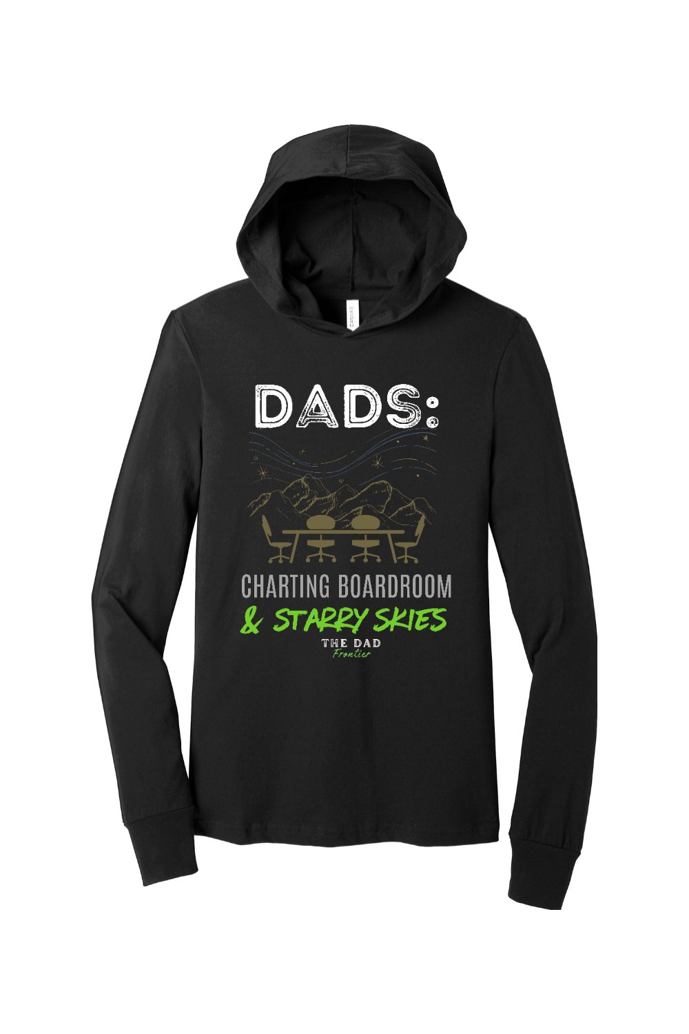 Charting Boardroom & Starry Skies Lightweight Hoodie - The Dad Frontier product image